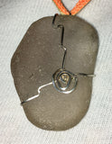 Antique Beach Glass Pendant