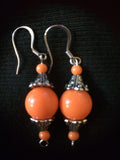 Stylish Orange Earrings