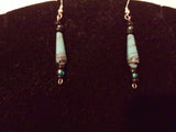Turquoise Glass Bead Necklace and Earrings