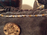 Handmade Leather Beaded Sash