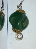Vintage Green Acrylic Earrings