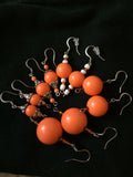 Stylish Orange Earrings