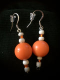 Stylish Orange Earrings