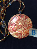 Orange Mother of Pearl Necklace