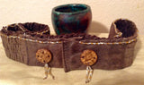 Handmade Leather Beaded Sash