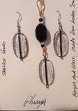 Crystal Clear Acrylic Pendant and Earrings