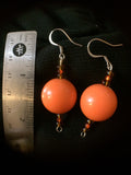 Stylish Orange Earrings