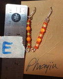 Orange Petite Dangle Earrings