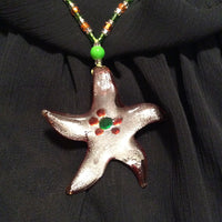 Glass Starfish Necklace
