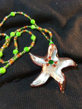 Glass Starfish Necklace