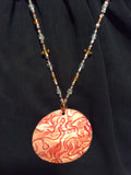 Orange Mother of Pearl Necklace