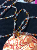 Orange Mother of Pearl Necklace