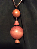 Mammoth Wood Bead Necklace