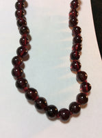 Purple Vintage Glass Bead Necklace