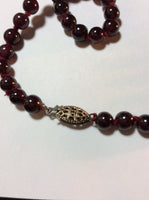 Purple Vintage Glass Bead Necklace