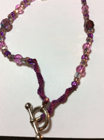 Lavendar Agate Handmade Pendant Necklace