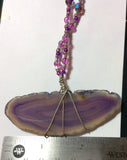 Lavendar Agate Handmade Pendant Necklace