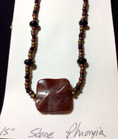 Mauve Stone Necklace