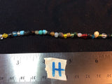 Multi Colored Glass Bead Bracelet & Anklets