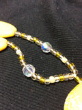 Bright Yellow Acrylic 25" Handmade Necklace