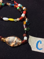 Multi-Color Handmade Glass Bead Necklace