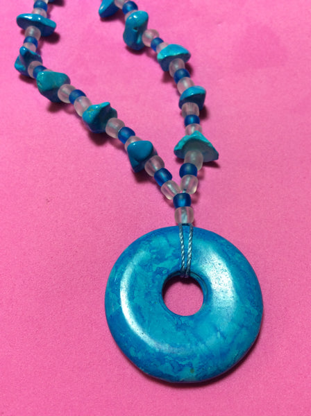 Blue Howlite Handmade Necklace
