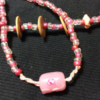 Pink Passion  Retro Handmade Necklace
