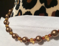Vintage Glass Pearl Necklace