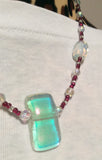Aurora Borealis Dichroic Glass Handmade Necklace