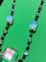 Aurora Borealis Dichroic Glass Handmade Necklace