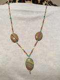 Colorful Glass Bead Handmade Necklace