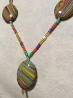 Colorful Glass Bead Handmade Necklace