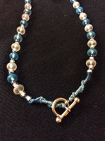 Sapphire Glass Handmade Necklace