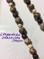 Leopard Skin Obicular Jasper Handmade Necklace