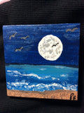 "OBX Carolina Moon" Mini Painting