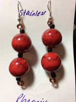 Poppy Acrylic Handmade Stainless Earrings