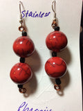 Poppy Acrylic Handmade Stainless Earrings