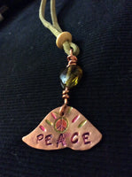 Copper Handmade Peace Pendant