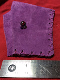 Purple Leather Handmade Card Case