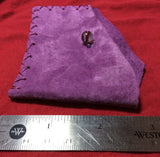 Purple Leather Handmade Card Case