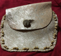 Golden Leather Handmade Ladies Wallet