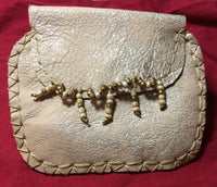 Golden Leather Handmade Ladies Wallet