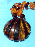 Acrylic Amber Handmade Seashell Necklace