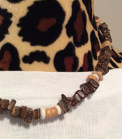 Square Coconut Shell Necklace