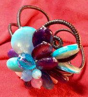 Blue and Purple Collage Bracelet