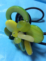 Green and Yellow MOP Collage Bracelet