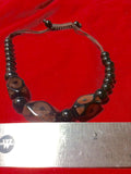Glass Leopard Bead Bracelet
