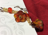 Tulip Lampwork Stainless Earrings