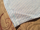 Blue Striped Baby Blanket