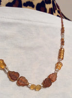 Brown Leaf Necklace